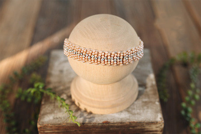 Pearl Headband Newborn Baby Twins Hairwear Newborn Photography Props Baby Photo Aeccess