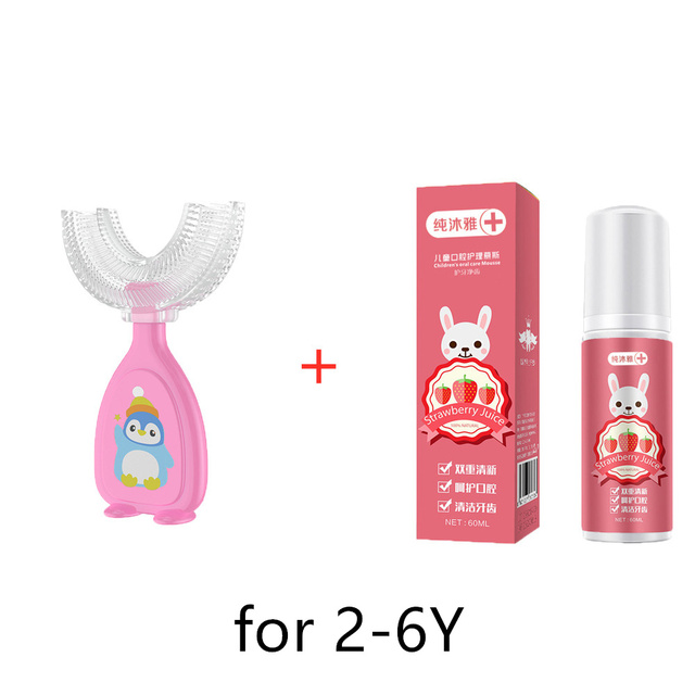 60ml Strawberry Orange Foaming Toothpaste Toothpaste Cleaning Teeth Whitening Toothpaste Dental Toothpaste Infant Toothbrush