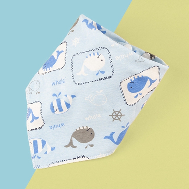 1pc Newborn Saliva Towel Gauze Baby Towels Boys Girls Bandana Bibs Kids Cute Feeding Apron Infant Cartoon Drooping Burp Cloths