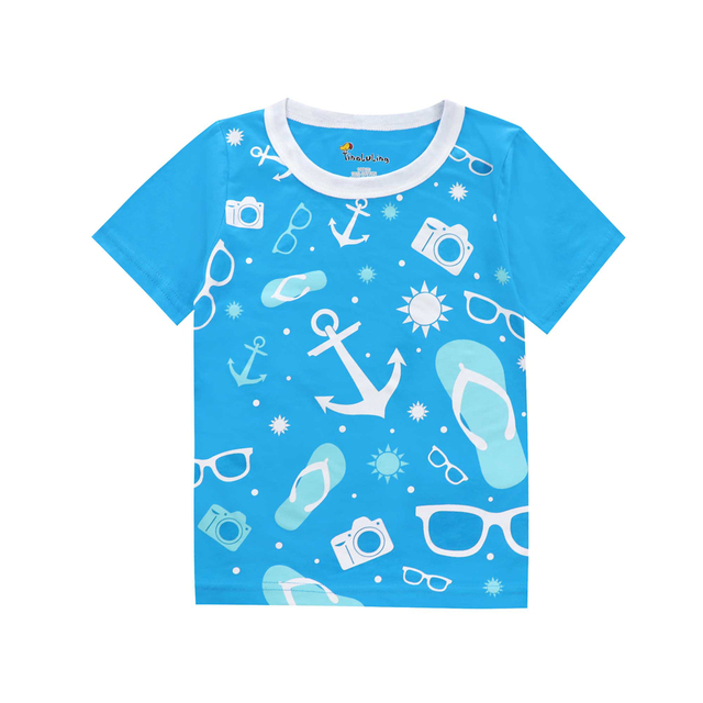 Summer Cartoon Baby Boys T-Shirt Baby Boys T-shirt Baby Boys Clothes Soft Cotton T-shirt 2-8 Years Kids Clothes