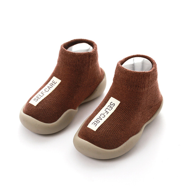 Unisex Baby Shoes First Shoes Baby Walkers Toddler First Walker Baby Girl Kids Soft Rubber Sole Baby Shoes Knit Socks Anti-slip