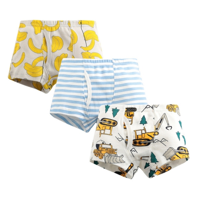 3pcs/set Cartoon Dinosaur Cotton Boys Boxer Underpants Children Panties Warm Cartoon Underwear Kids Panty Shorts 3-10 Years