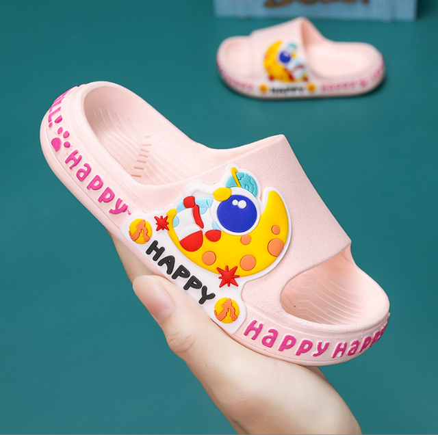 Children's slippers summer cartoon cute anti-skid soft bottom small children's room bath boys and girls home baby cold slippers