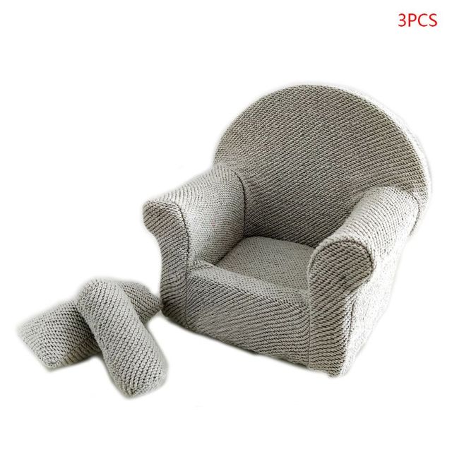 3pcs/set Newborn Baby Posing Mini Sofa Arm Chair Pillows Infant Photography Props Photo Accessories