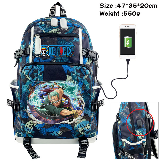 Anime Luffy Backpack Chopper Cartoon Large Capacity School Bag Fashion Multifunctional Laptop Backpack Travel Bag
