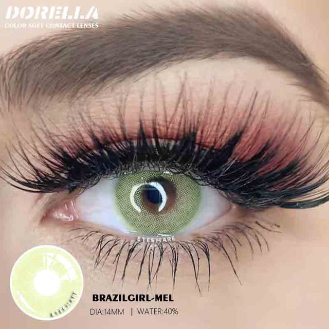 D'ORELLA 1 Pair (2pcs) Natural Color Lenses Eyes Annual Color Contact Lenses For Eyes Beauty Contact Lenses Eye Cosmetic Colored Lenses