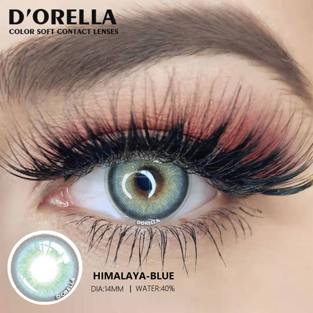 D'ORELLA 1 Pair (2pcs) Natural Color Lenses Eyes Annual Color Contact Lenses For Eyes Beauty Contact Lenses Eye Cosmetic Colored Lenses