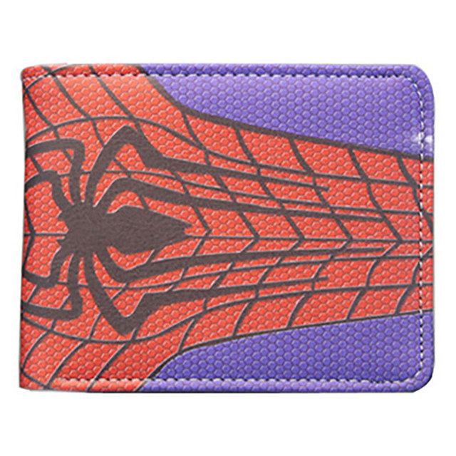 Disney Marvel Animation Peripheral Spiderman Short Leather Wallets Wallet Purse For Men Unique Wallet Wallet Women