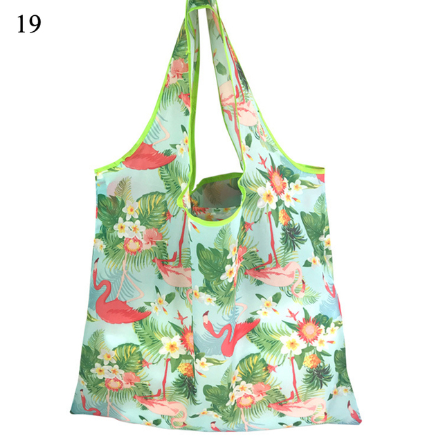 Environmental Shopping Bag Women Foldable Casual Handbag Floral Multifunctional Convenient Shopping Pouch Large Capacity Bag