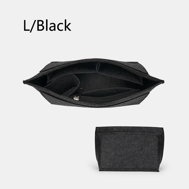 New Liner Bag BAMADER Organize Cosmetic Bag Felt Cloth Makeup Bag Support Handbag Liner Portable Travel Insert Purse Bags