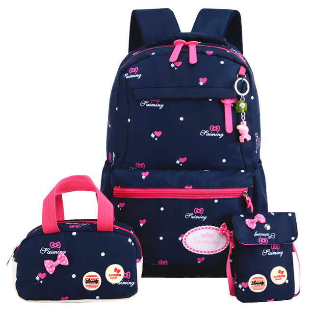 3pcs/set Printing School Bags Backpacks Schoolbag Fashion Kids Lovely Backpack for Children School Bag for Girls School Bag Student Mochila