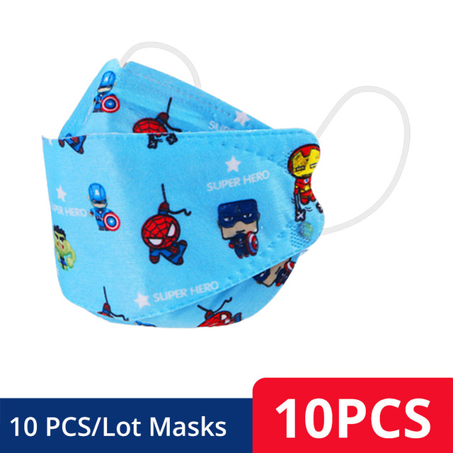 Disney Approved FFP2 KN95 Face Mask For Kids, Frozen Stitch Mask Breathable Mascarilla FPP2 homology ada For Boys Girls 4-12 Years