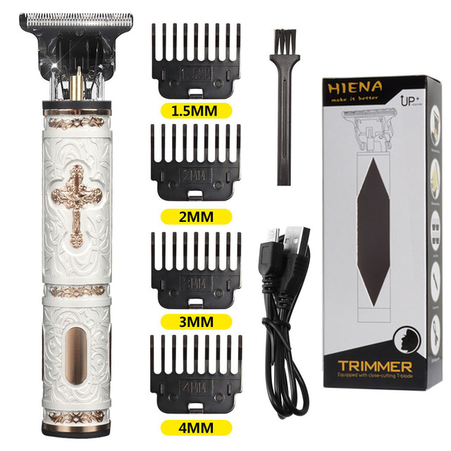 T9 Hair Clipper Electric Shaver Professional Barber Hair Trimmer Machine 0mm Hair Cutting Machine For Men USB Rechargeable HIENA