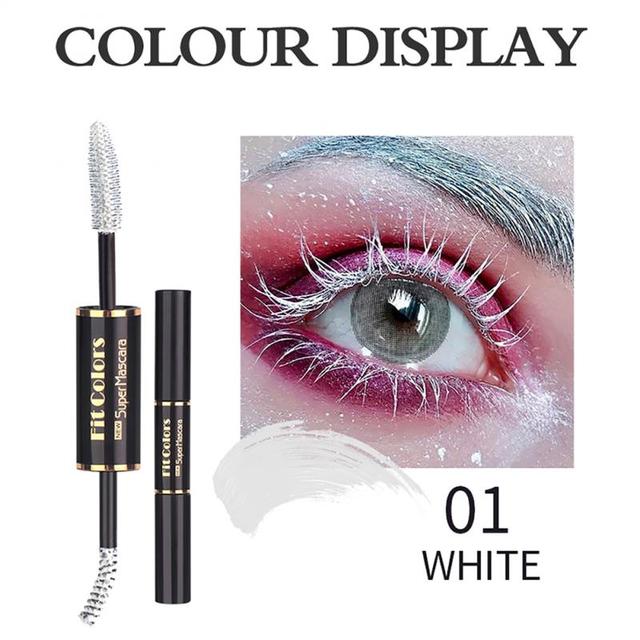 12 Colors Color Eyelash Mascara Thick Curling Long Lasting Extension Make Up White Eyelashes Party Extension Mascara Cosmetics