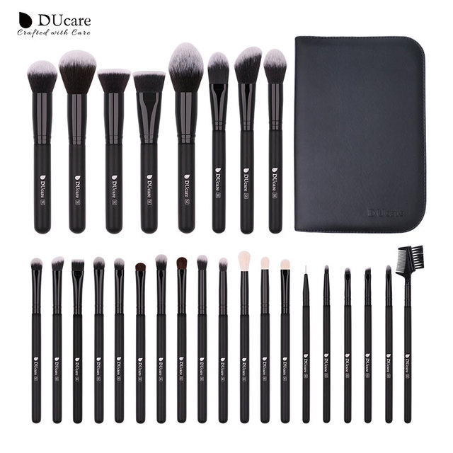 DUcare Makeup Brushes Set 8- 27pcs Powder Foundation Eyeshadow Synthetic Goat Hair Cosmetics Make Up Brush pinceaux de maquillage