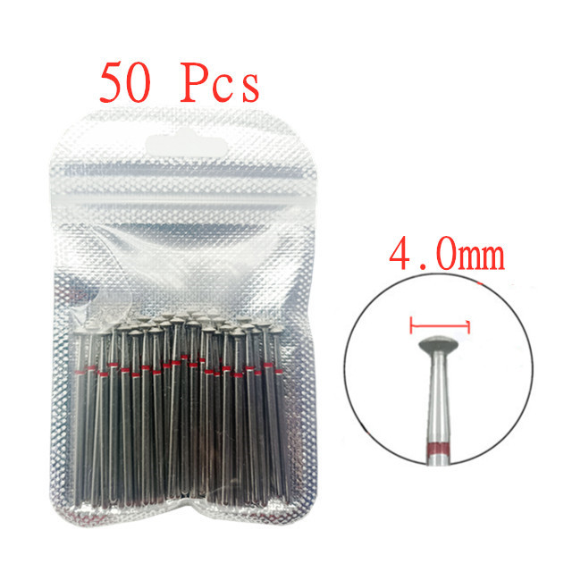 50pcs/set Nail Drill Bit Set Cutter Dental Diamond Grinding Polish Burs Dental Lab Polisher 2.35mm Shank Nail Tools