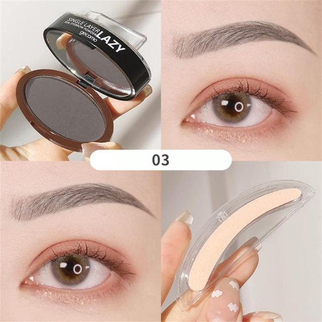 Eyebrow Seal Waterproof Long Lasting Professional Double or Single Layer Makeup Palette Enhancers Lazy Seal Eye Brow Shadow