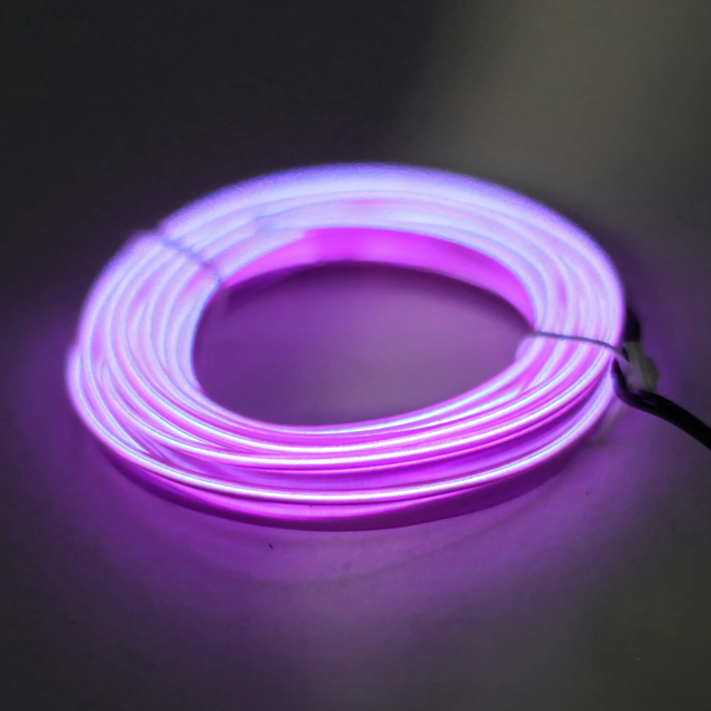 Auto Lamp Car Interior LED Strip Light Decoration Garland Wire Rope Tubular Line Flexible Neon Light Car Accessories