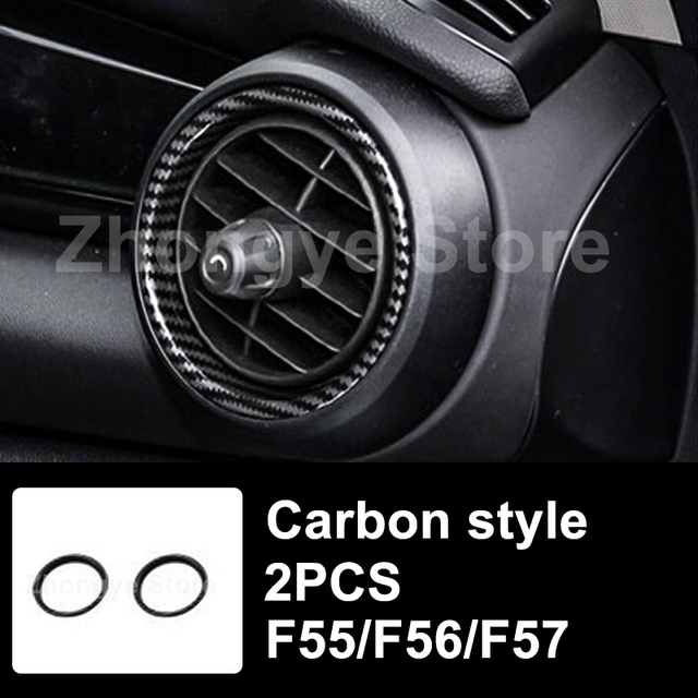 Modified Style Carbon Fiber Car Interior Stickers For Mini One Cooper S JCW Clubman F54 F55 F56 F57 F60 Countryman Accessories