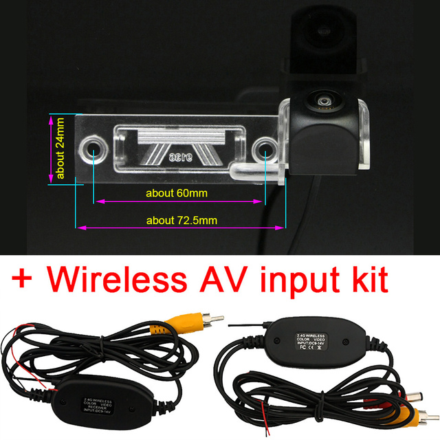 Car Rear View Camera Bracket License Plate Lights Housing For VW Golf MK4 Jetta MK5 Sedan Wagon Passat B5.5 Skoda Superb MK1