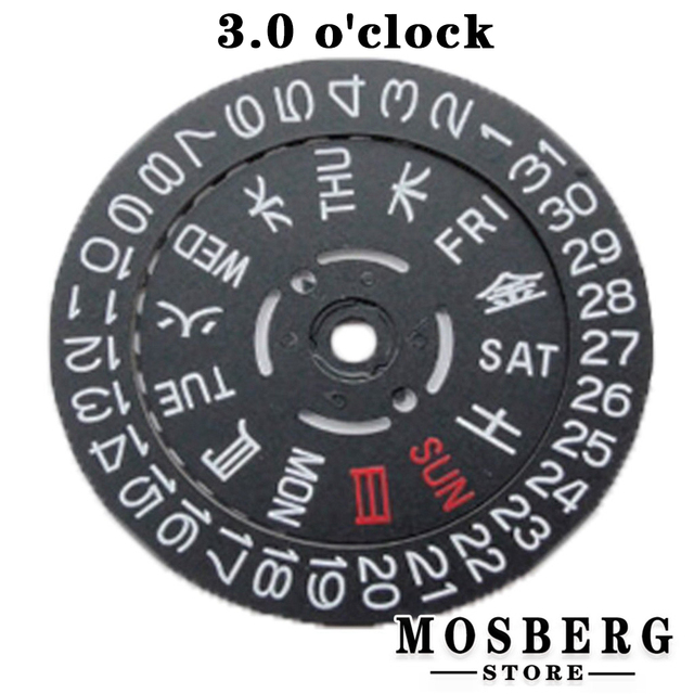 watch movement replacement spare parts stickers calendar date day wheel disk fit 3 o'clock 3.8 o'clock 6.0 o'clock for NH35 NH36