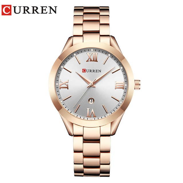 CURREN Gold Watch Women Watches Ladies 9007 Steel Women's Wrist Watches Female Clock Relogio Feminino Montre Femme