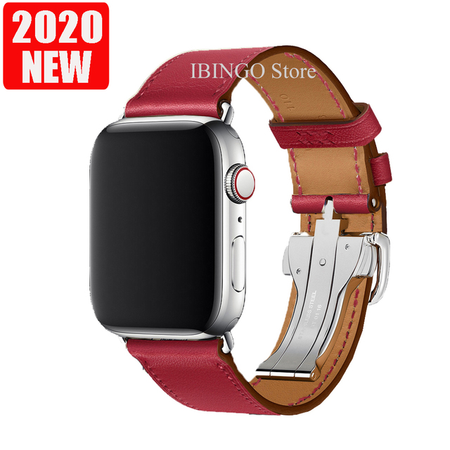 For Apple Watch Band Series 7 6 5 4 3 2 1 SE Genuine Leather Band Apple Watch 45mm 41mm 44mm 40mm 42mm 38mm Strap for iWatch