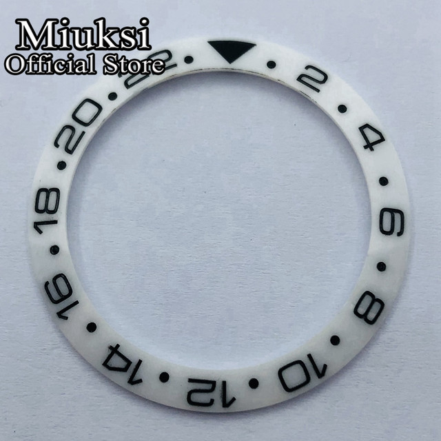 Miuksi 40mm high quality ceramic bezel watch parts fit 43mm watch case for watch sea