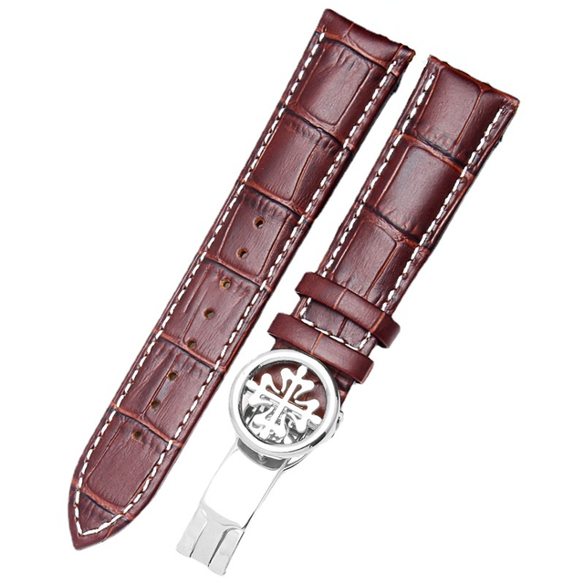 Leather Watch Strap For Patek Philippe Bomb 5167Ax Watch Crocodile Pattern Strap Butterfly Buckle Men And Women 19/20mm 22mm