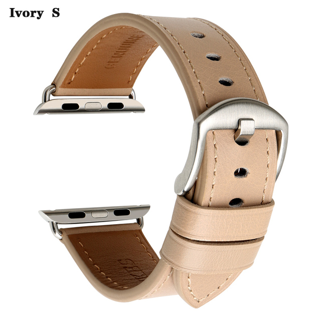 MAIKES Watch Accessories Leather Apple Watch Band 45mm 44mm 41mm 38mm for iWatch Bands Series 7 6 5 4 Watch Strap