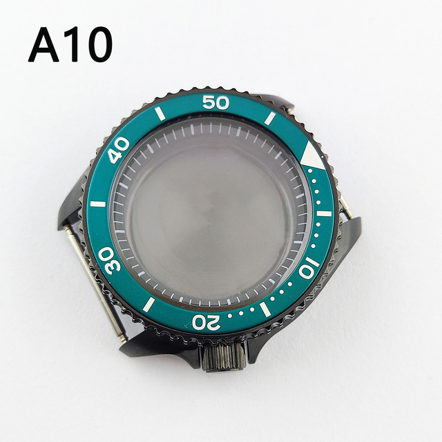 41.5mm NH35 NH36 case, watch accessories, stainless steel plated sapphire glass suitable for NH35 NH36 movement