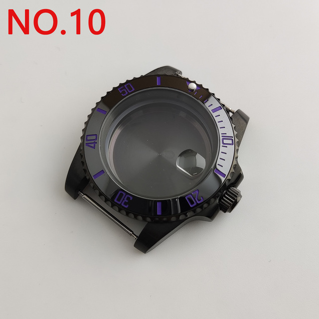 NH35 case 40mm sterile watch case add ceramic bezel fit NH35 movement NH36