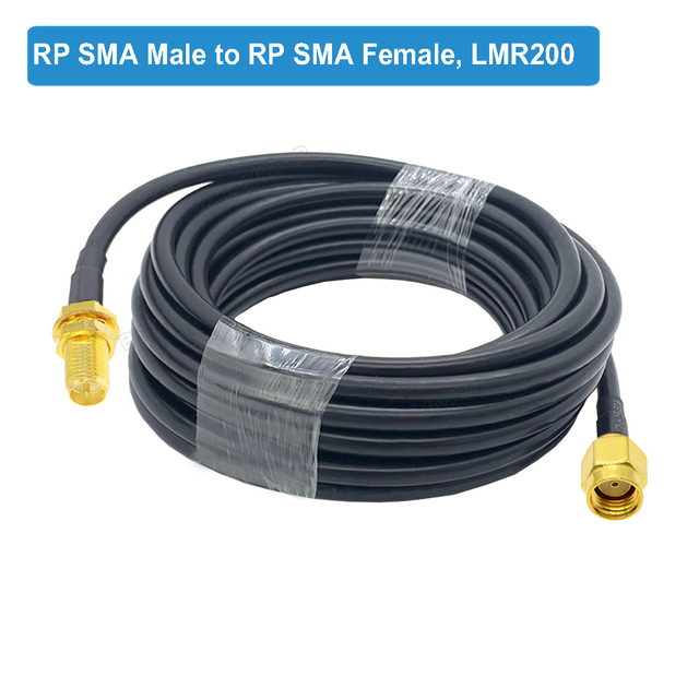 BEVOTOP LMR200 Cable SMA Male to SMA Male Plug 50-3 50ohm Low Loss RF Coaxial Cable Adapter WiFi Antenna Extension Cord Pigtail