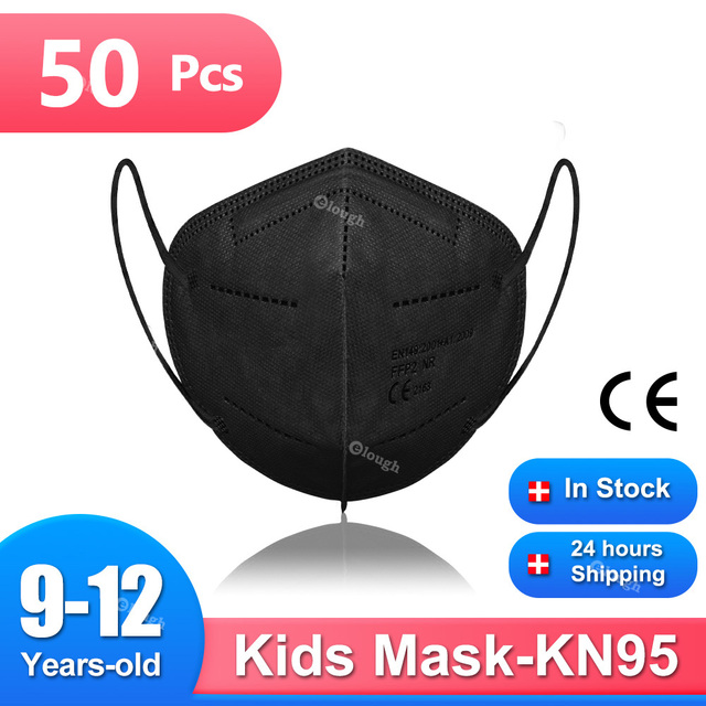 KN95 Mask Mascarillas fpp2 niños 9 a 12 años Respirator Protective CE ffp2 Mask Kids Face Mask Masken ffp 2 approved