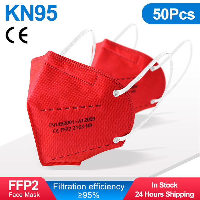 FFP2 قناع شهادة CE Mascarillas FPP2 Negras 5 طبقات ffp2fan 9 لون الكبار KN95 أقنعة FP2 Mondkapjes FFP 2