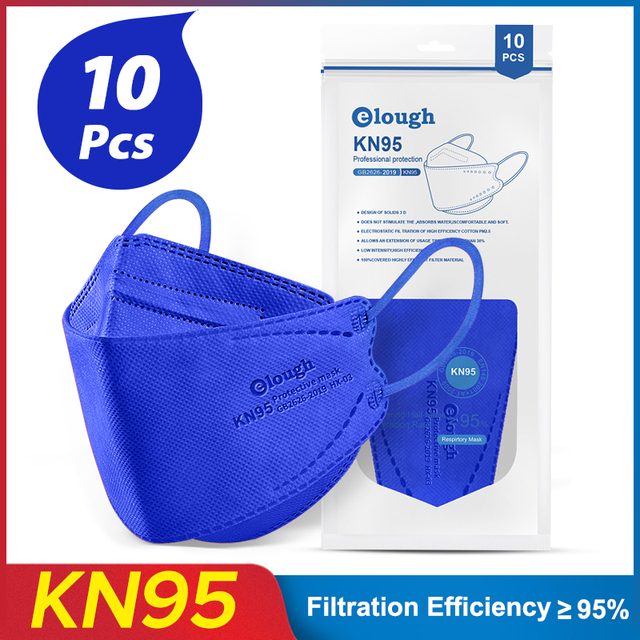 10-100 قطعة CE KN95 FFP2 Mascarilla homology ada fpp2 KN95 قناع السمك الكبار Masques ffpp2 الأسود ffp2قناع الفم قبعات قناع الوجه الأبيض