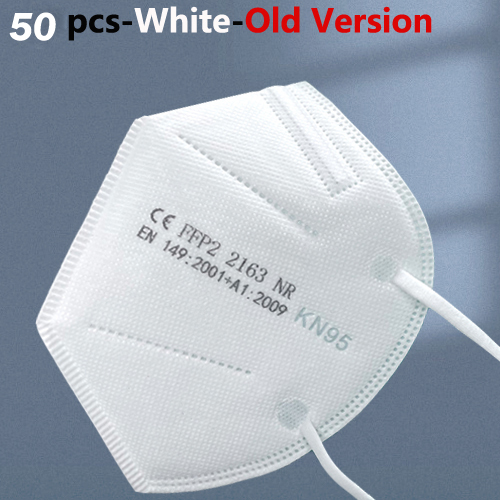 10-100pcs FFP2 Reusable Face Mask FFP2 5-Layer Black KN95 Reusable FFP2 Mask Protective Face Safety Mascherina