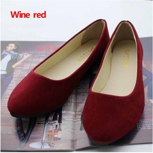 women flats slip on flat shoes candy color woman boat shoes black loafers faux suede ladies ballet flats for work flats