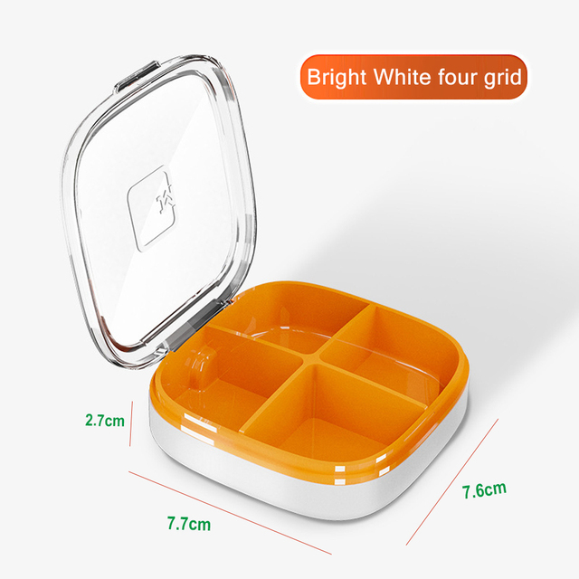 Tcare Travel Pill Organizer Moisture Proof Box for Pocket Purse Daily Pill Case Portable Medicine Vitamin Holder Container