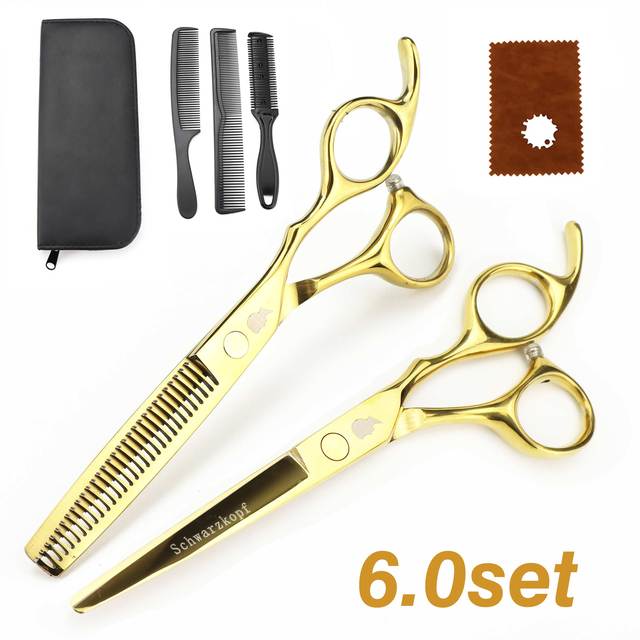 New Professional Hairdressing Scissors, Hair Cutting Barber Set High Quality Scissors Salon 6.0 inch Multi Color Options