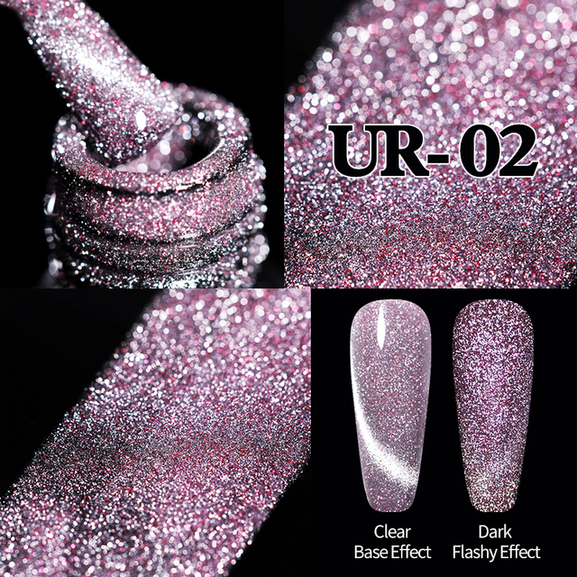 UR SUGAR 7.5ml Cat Reflective Magnetic Nail Gel Polish Rainbow Gel Shine Laser Gel Soak Off UV Varnish LED Nail Art Design