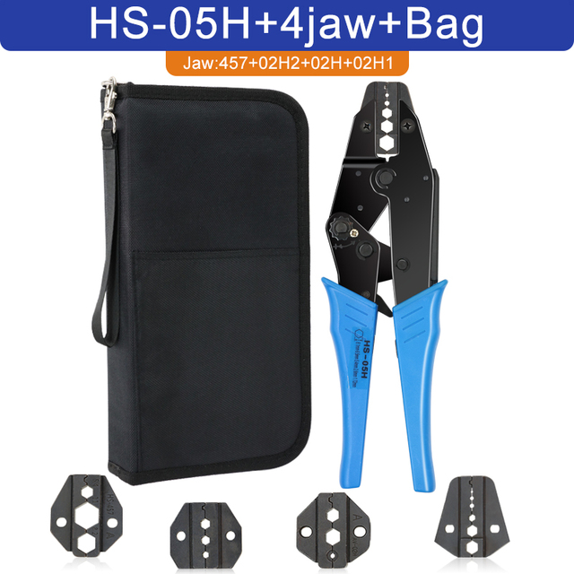 HS-05H Coaxial Cable Crimping Pliers Kit for SMA/BNC RG58, 59, 62, 174,8, 11, 188, 233 and Crimper Cutter Stripper Tools