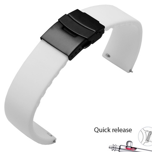 Waterproof silicone watchabnd 20mm 22mm black white red bracelet for Amazfit 2S GTS outdoor silicone strap quick release