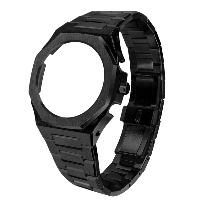 GA2100 New Model Home Oak All Metal Bezel Strap Simple Style in One Watch Bands for G-SHOCK GA2100/2110 Accessories