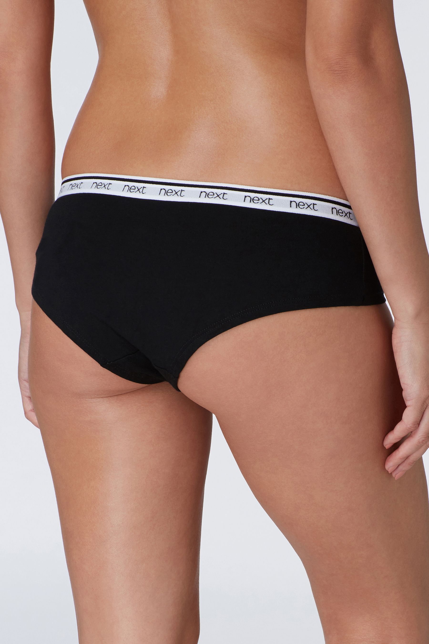 Cotton Rich Logo Knickers 4 Pack Short