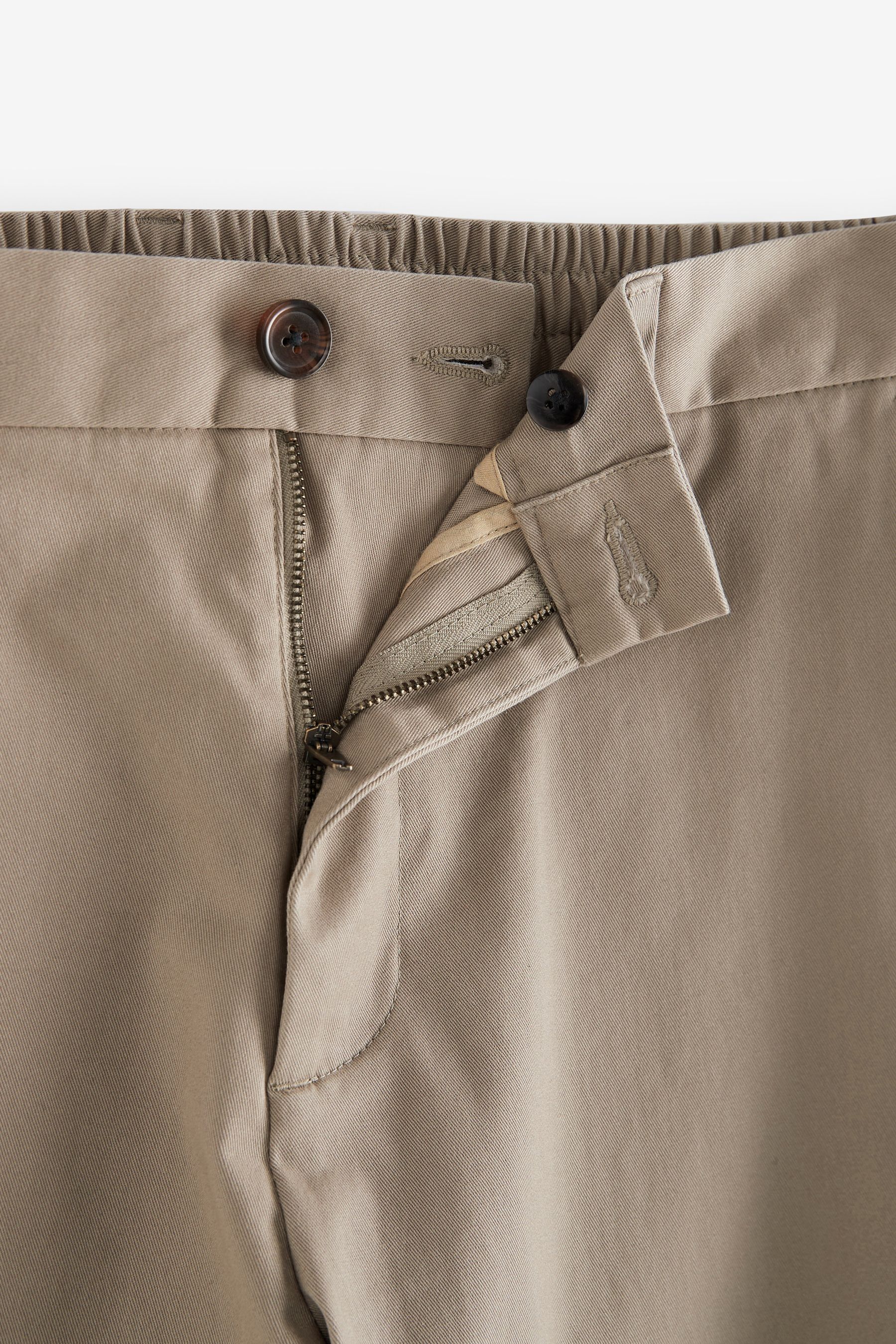 Stretch Chino Trousers Straight Fit