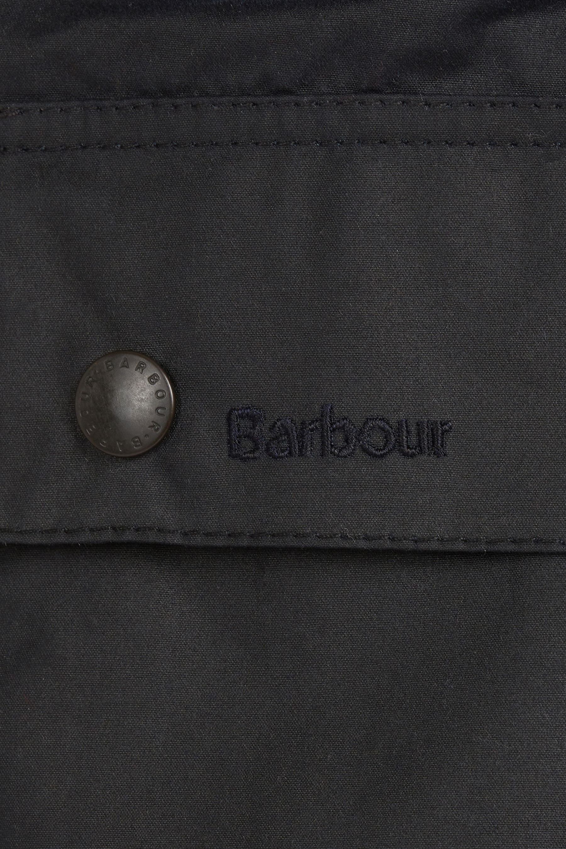 Barbour® Navy Blue & Khaki Green Ashby Waxed Jacket