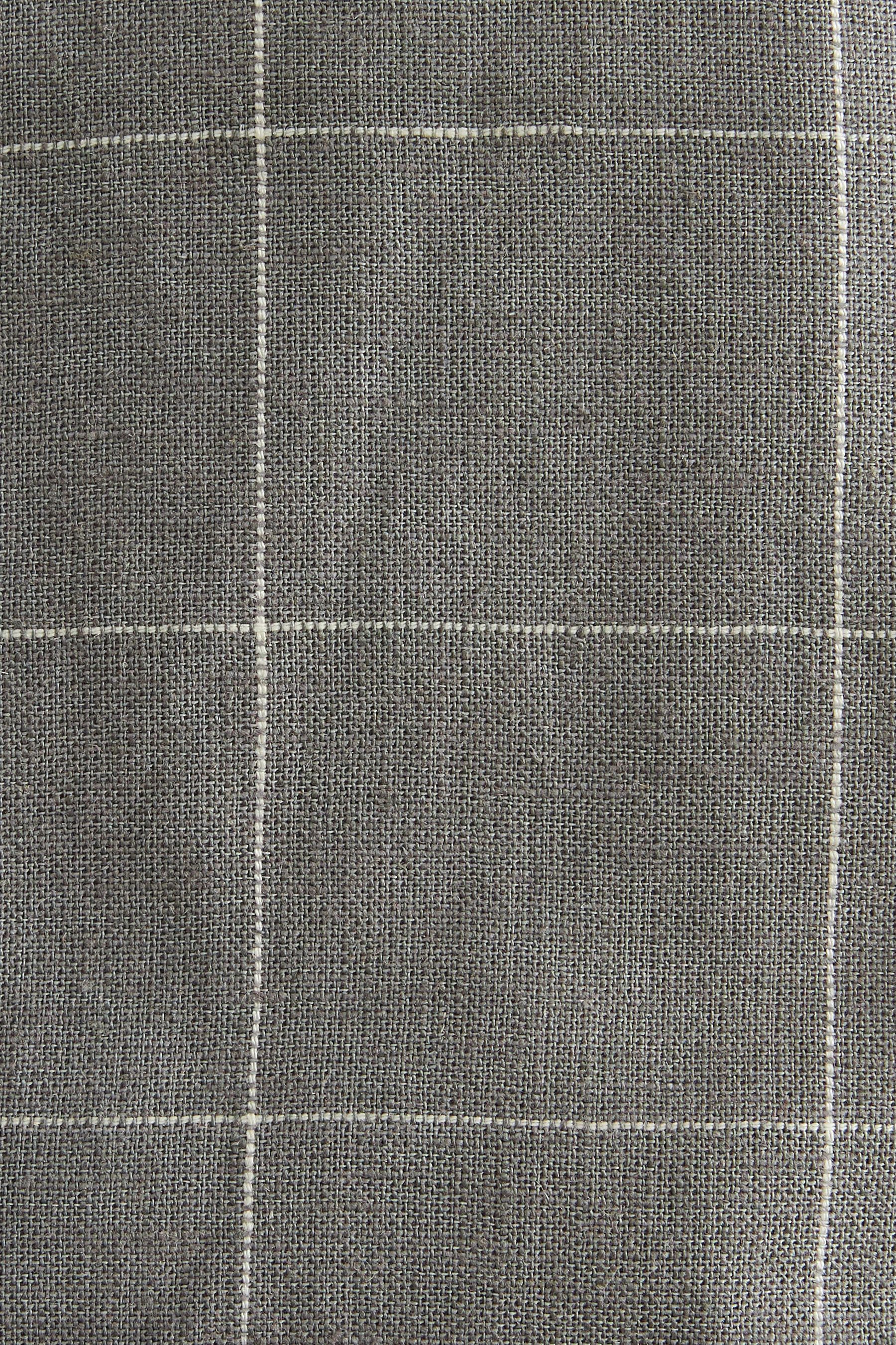 Windowpane Check Linen Blend Blazer