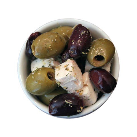 FETA CHEESE MIX OLIVES 400G