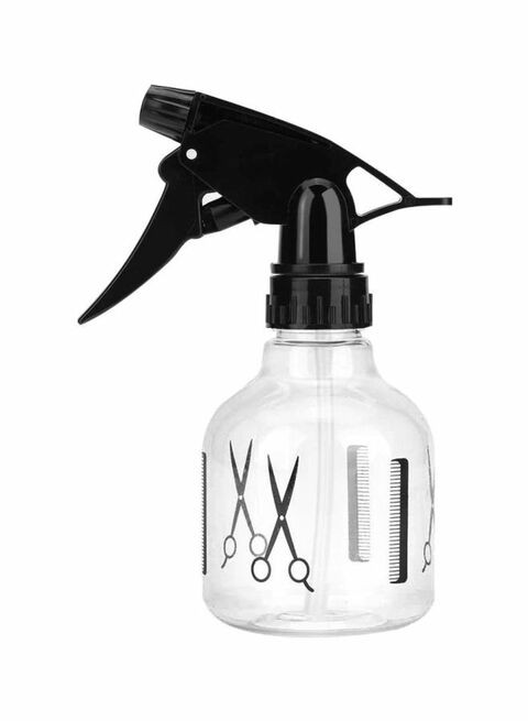 Anself Plastic Spray Bottle Clear/Black 11.4X16.3X7Cm